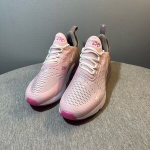 Nike Air Max 270 BG Pink Foam Summit White Size 7Y / Women's Size 8.5 IB4435-663